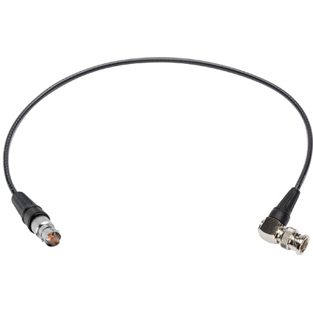 Get larger image of Laird Mini-RG59 12G-SDI/4K UHD BNC Female to Right Angle BNC Male Single Link Cable Black