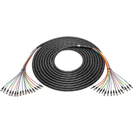Get larger image of Laird 12G-SDI/4K 16-Channel Mini-RG59 Belden 4855R16 UHD Male to Female BNC Snake Cable - 3 Foot
