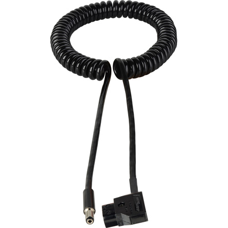 Get larger image of Laird AB-PWR13-01 Right Angle D-Tap/Power Tap to 2.1mm DC Plug Power Cable - Coiled 1-3 Foot