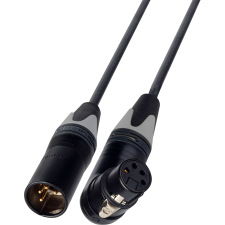 Get larger image of Laird Power Cables for AJA KiPro and KiPro Mini - XLR 4-Pin Right Angle Female to XLR 4-Pin Male