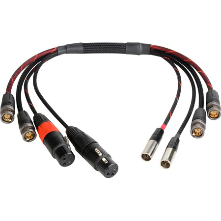 Get larger image of Laird BD-A2V2MON-18IN Multi-Channel 6GSDI Coax & Audio Interface Cable for Blackmagic Video Assist Monitor - 18 Inch