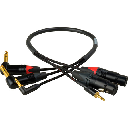 Get larger image of Laird BMD-RAS-AV-02 Blackmagic 3-Channel Snake XLR and 3.5mm to 1/4 Inch and 3.5mm Right angle - 2 Foot