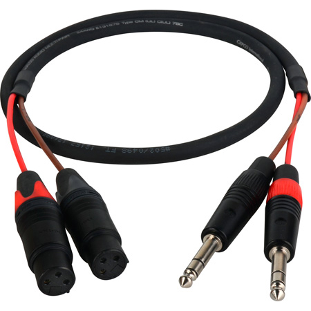 Get larger image of Laird 2-Channel Stereo Balanced 1/4-Inch to XLR Blackmagic 2.5K Cinema Camera Audio Adapter Cable