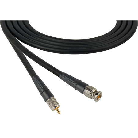 Get larger image of Laird CB-CR-18IN-BK Canare LV-61S RG59 BNC to RCA Video Cable - 18 Inch Black