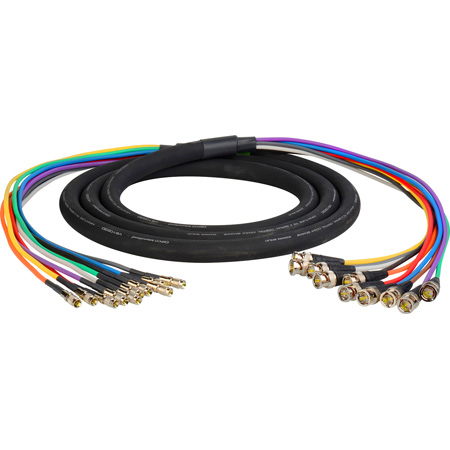 Get larger image of Laird 3G/HD-SDI Gepco VS10230 10-Channel DIN1.0/2.3 Male to BNC Male Video Adapter Snake Cables