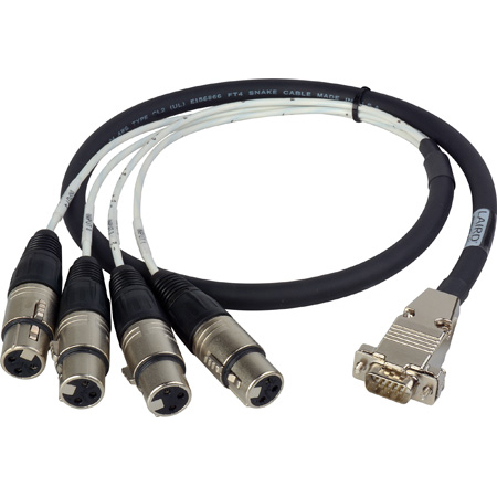 Get larger image of Laird Premium HD15 to XLR Female Analog Audio I/O Breakout Cable for Ensemble Designs BrightEye 23/25
