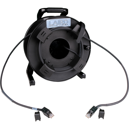 Get larger image of Laird LCRST21106APS Rugged Indoor/Outdoor SMPTE ST 2110 Cat6a Cable with Shielded RJ45s and ProShell on Reel - 100 Foot