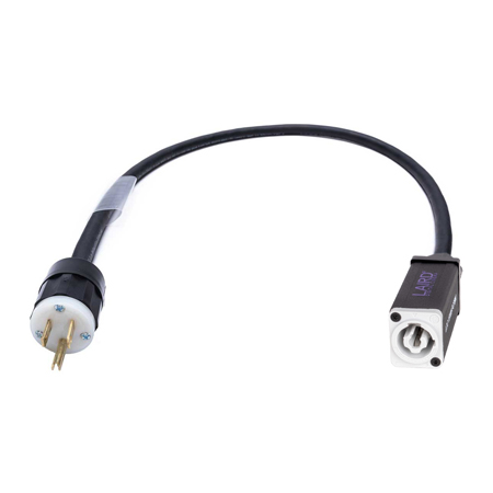 Get larger image of Laird 15 Amp NEMA Male to powerCON Type B NAC3MPXXB AC Power Adapter - 2 Foot