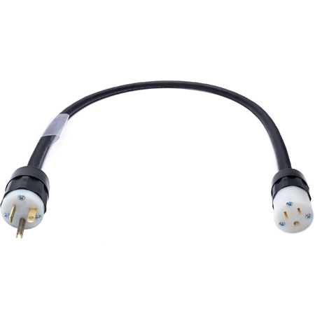 Get larger image of Laird 20 Amp NEMA Plug to 15 Amp NEMA Female Power Adapter Cable - 2 Foot