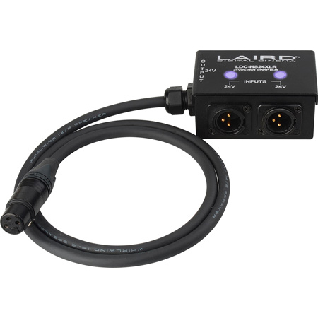 Get larger image of Laird LDC-HS24XLR 24VDC DUAL Input 3-Pin XLR HOT SWAP Auto Power Switcher 4K