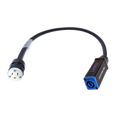 Get larger image of Laird PCTAM-15NF powerCON Neutrik Type A NAC3MPXXA to 15 Amp NEMA Female AC Power Adapter - 2 Foot