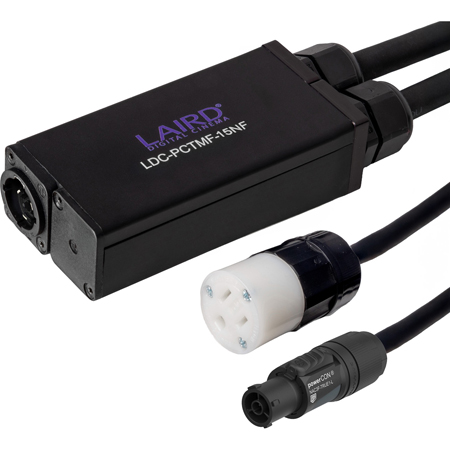 Get larger image of Laird LDC-PCTMF-15NF Power Distribution Box Neutrik powerCON TRUE1 M  to One (1) TRUE1 F and One (1) Edison F