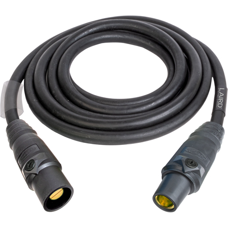 Get larger image of Laird 2/0 AWG 300 Amp 16 Series Cam-Lok Flexible Feeder Cable Male to Female Extension - Black - 10 Foot
