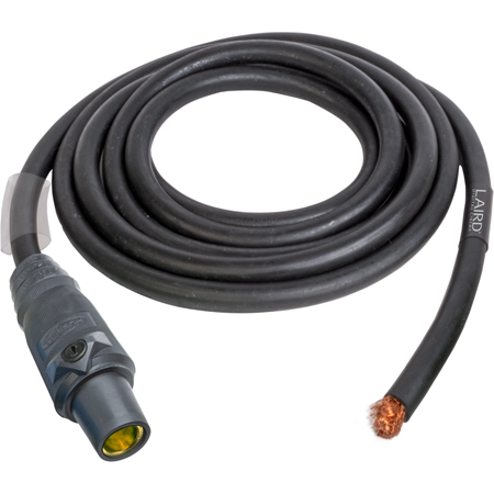 Get larger image of Laird 2/0 AWG 300 Amp 16 Series Cam-Lok Flexible Feeder Cable Female to Blunt -  Black - 10 Foot