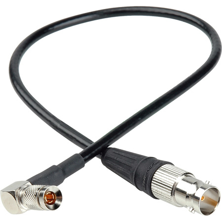 Get larger image of Laird RD1-DINABF-1 3G-SDI Right Angle DIN 1.0/2.3 to BNC Female Video Adapter Cable - 1 Foot Black