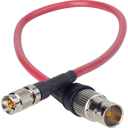 Get larger image of Laird RD1-DINBF-1RD 3G-SDI DIN 1.0/2.3 to BNC Female Video Adapter Cable - 1 Foot Red