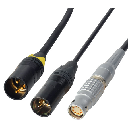 Get larger image of Laird 12V & 24V Power Y-Cables with Lemo 3B- 8-Pin Female Split to 4-Pin & 3-Pin XLR Male Connections