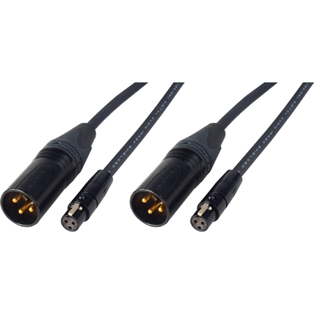Get larger image of Laird TA3F 3-Pin Female Mini-XLR to Standard 3-Pin XLR Male Cables for Sound Devices - Paired Sets