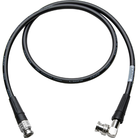Get larger image of Laird SD6-BBA-001 Canare L-5CFW HD-SDI / SMPTE 424M RG6 BNC to Right Angle BNC Cable -  Black - 1 Foot