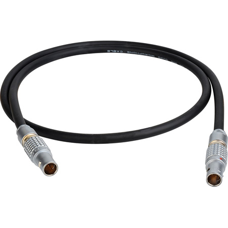 Get larger image of Laird TD-PWR4-1 RED Lemo 2-Pin Male to 4-Pin Male CUBE Teradek Power Cable - 1 Foot
