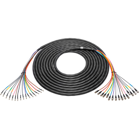 Get larger image of Laird 12G-SDI/4K 16-Channel Mini-RG59 Belden 4855R16 UHD DIN 1.0/2.3 to BNC Snake Cable - 3 Foot