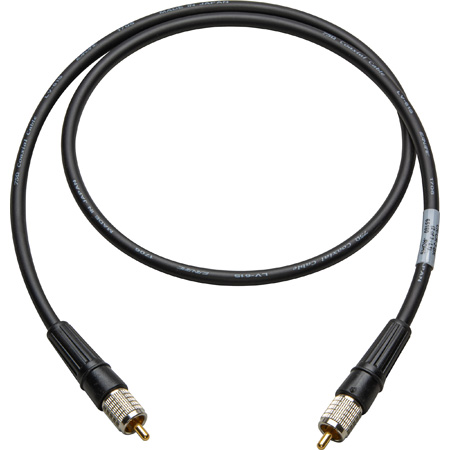 Get larger image of Laird CR-CR-18IN-BK Canare LV-61S RCA to RCA Video Cable - 18 Inch Black