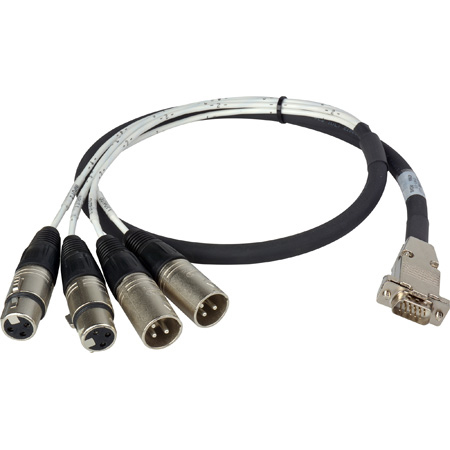 Get larger image of Laird ED-BE-2XMF-003 Premium HD15 to XLR Male & Female Analog Audio I/O Breakout Cable for Ensemble Designs BrightEye 30
