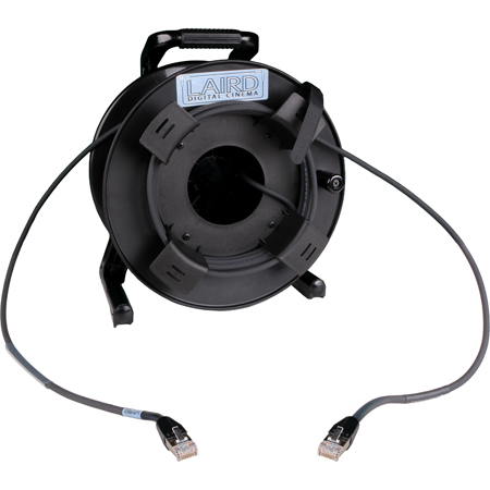 Get larger image of Laird LCRST21106ARJ Rugged Indoor/Outdoor SMPTE ST-2110 Cat6a Cable with Shielded RJ45 Connectors on Reel - 100 Foot
