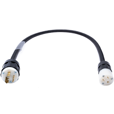 Get larger image of Laird 20 Amp Twistlock Plug to 20 Amp Female NEMA Power Adapter Cable - 2 Foot
